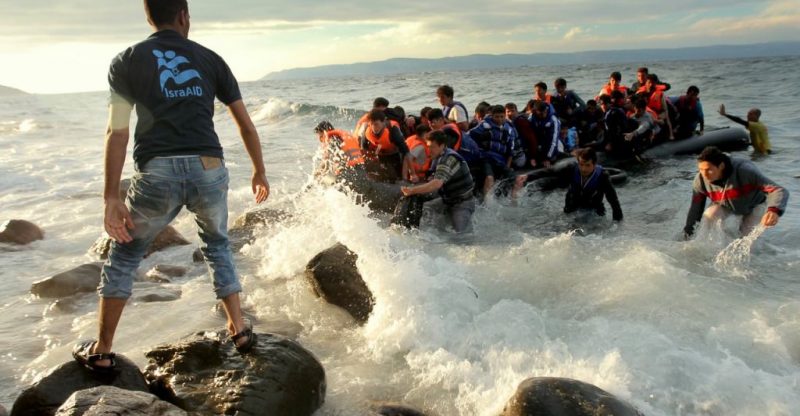 Syrische Flüchtlinge erreichen Lesbos