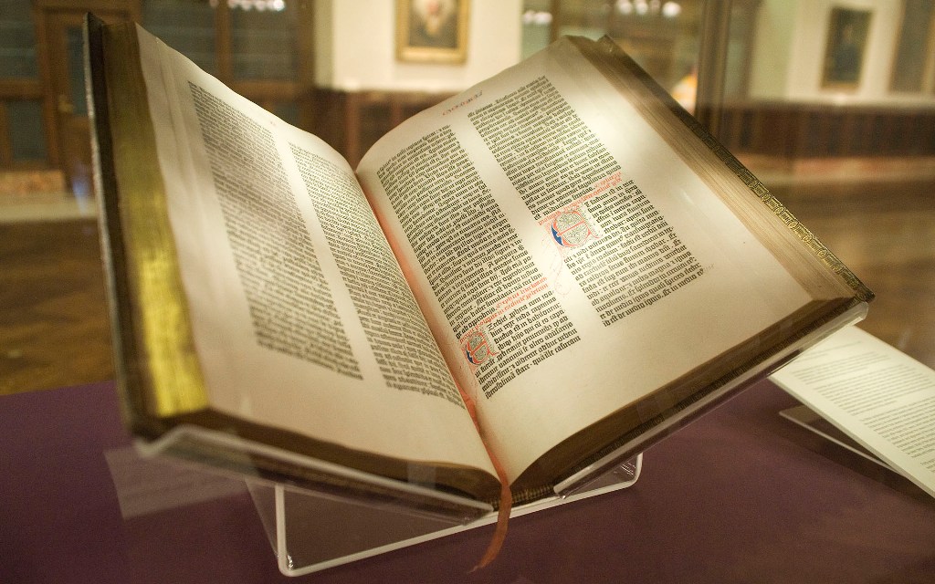 Druckerpresse: Gutenberg-Bibel